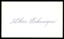 Charles Gehringer Baseball Index Card Signed Auto Autograph (no COA) *g5