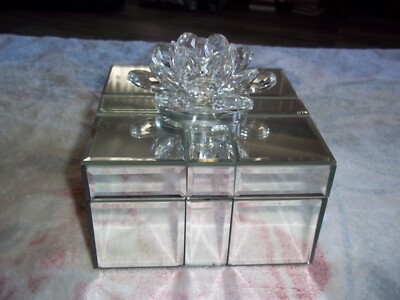 JM By Julien Macdonald Crystal Lotus Flower Mirror Trinket Box EUC EBay jm-by-julien-macdonald-crystal-lotus-flower-mirror-trinket-box-euc-ebay