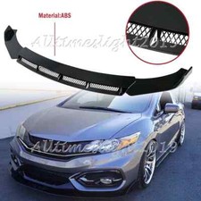 For Honda Civic 2012-2015 9th Glossy Front Bumper Lip Spoiler Splitter Body Kit