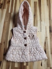 Disney Minnie Mouse Pink Hooded Sparkely Vest Baby Girl Toddler 6-9M 6-9 Months