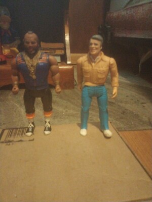 VINTAGE 1983 THE A TEAM MR T-, JOHN (Hannibal) SMITH ACTION FIGURES