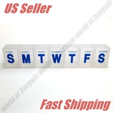 7 day PILL ORGANIZER Chest Compartment Medicine Storage Container Box Case B053