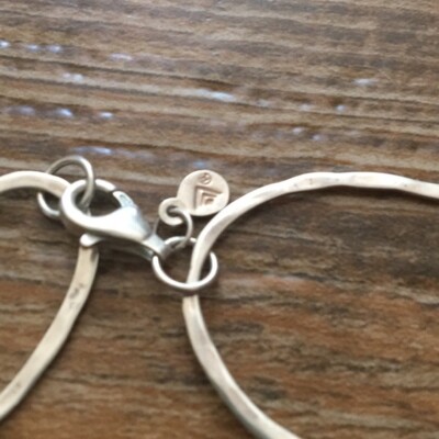 Selezione Collana Argento Con Maglia Ad Ovali Martellati Selezione Zanolli