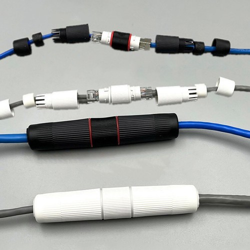 RJ45 Docking Connector Ethernet Network Straight-through Waterproof IP67 Head ny