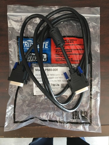 Tripp Lite P560-006 6ft DVI Dual Link TMDS Cable DVI-D M/M, 6' (TRPP560006) - Picture 2 of 3