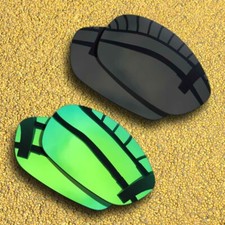 2 Pairs Lenses Replacement for-Arnette Stance AN4020 Polarized-Solid Black Green