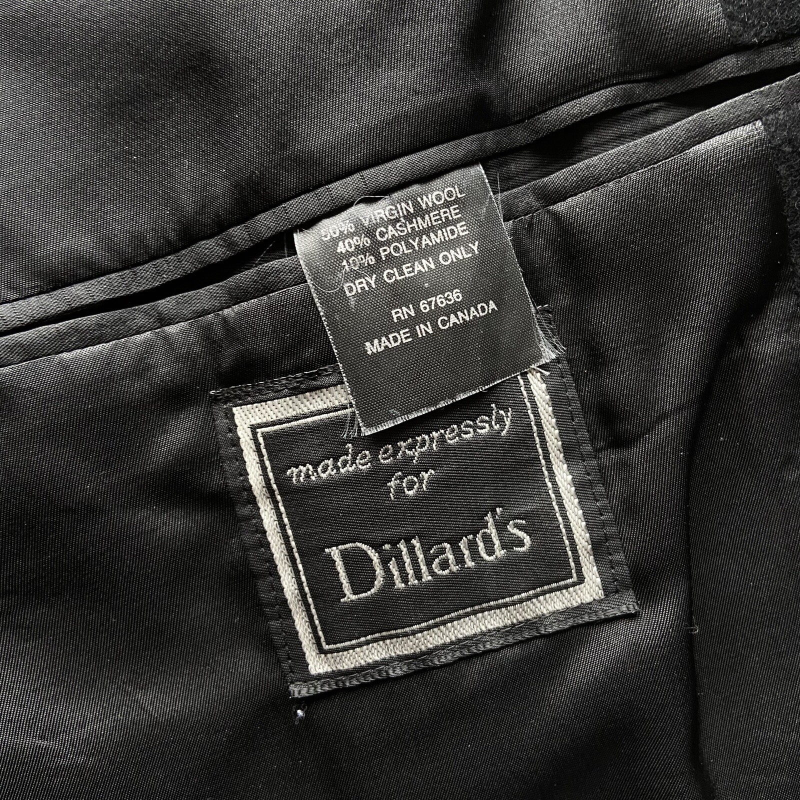 Giacca tuta da sera blazer uomo vintage Yves Saint Laurent nero lana cashmere