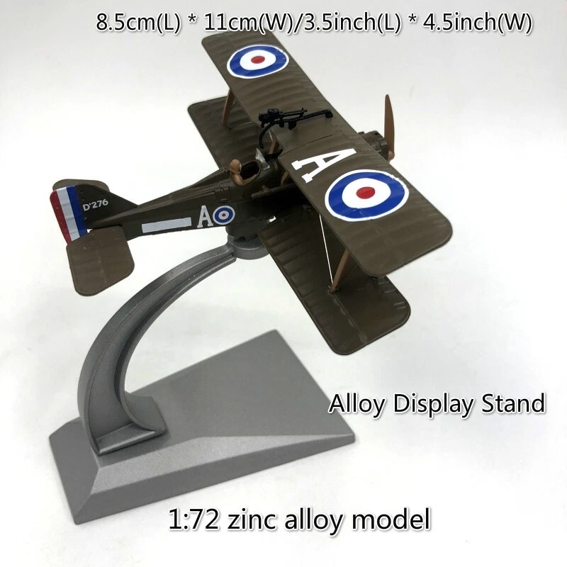 1:72 Alloy Diecast Military Model Royal Aircraft Factory S.E.5a Biplane Fighter - Image 2 of 4