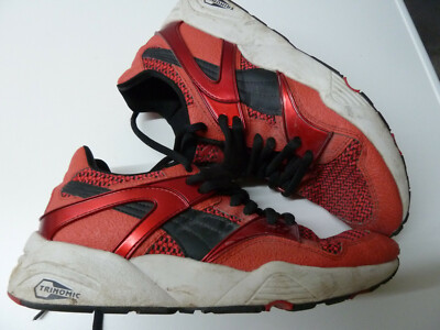 Puma Trinomic Blaze Knit Gr. 44,5 / US 10,5 / 28,5 cm Arti # 359996 01 red black