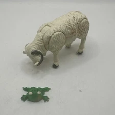 Vtg Miniature Farm Animal Lot Ram Lamb Sheep Frog Toad Dollhouse Fairy Garden