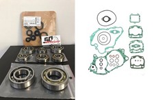 KIT REVISIONE MOTORE CUSCINETTI + PARAOLI + GUARNIZIONI APRILIA RS 125 1996-2014