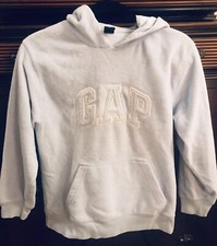 GAP Kids Light Blue Fleece Hooded Pullover Girls Size L 10