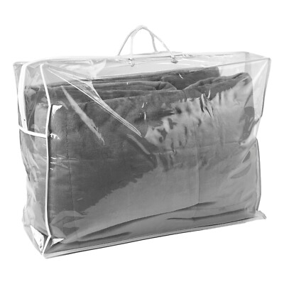 Zipped Plastic Storage Bags With Handles For Pillows, Blankets, Bedding,  Clothes