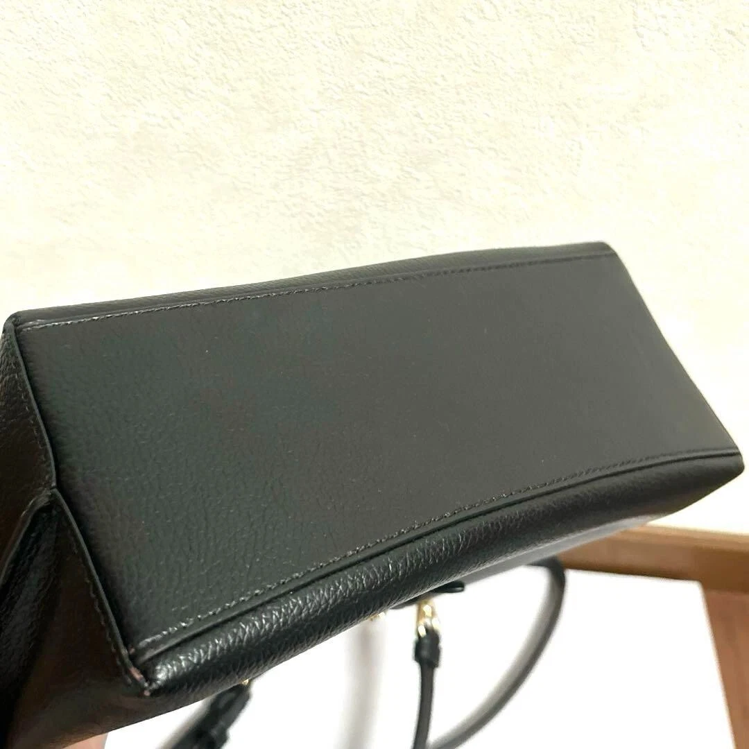 Borsa a tracolla Coach 2 Way Molly C4084 in pelle nera rossa da donna