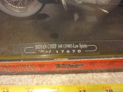 Guiloy 1/10 vintage 1948 Indian Chief 348 diecast motorcycle model