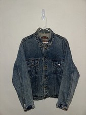 Vintage Harley Davidson Denim Jean Jacket Size Large Made in America
