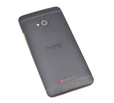 Original HTC One M7 801c 801e 801n 801s Akkudeckel Backcover Tasten Schwarz