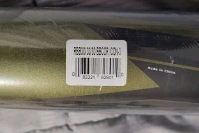 NEW 2023 33in Rawlings Icon BBCOR (-3) Baseball RBB3I3 BBCOR Bat