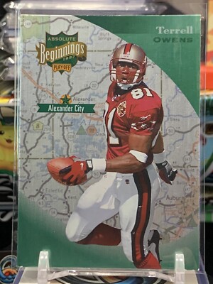 1997 Playoff Absolute Beginnings Terrell Owens Card DP 3D