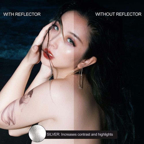 5in1 Collapsible Light Reflector 60x90cm with Carry Bag for Photography Photo UK - Picture 9 of 11