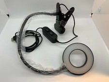 Zoom call clamp-on laptop lamp USB connection, orig box, great for crafts too