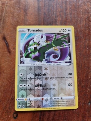 Pokemon Tornadus 142/185 Vivid Voltage Reverse Holo Rare