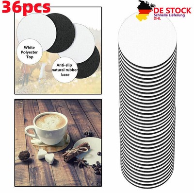 36 Stück 3,93 Zoll Sublimation leere Untersetzer Tassenmatte leere neu