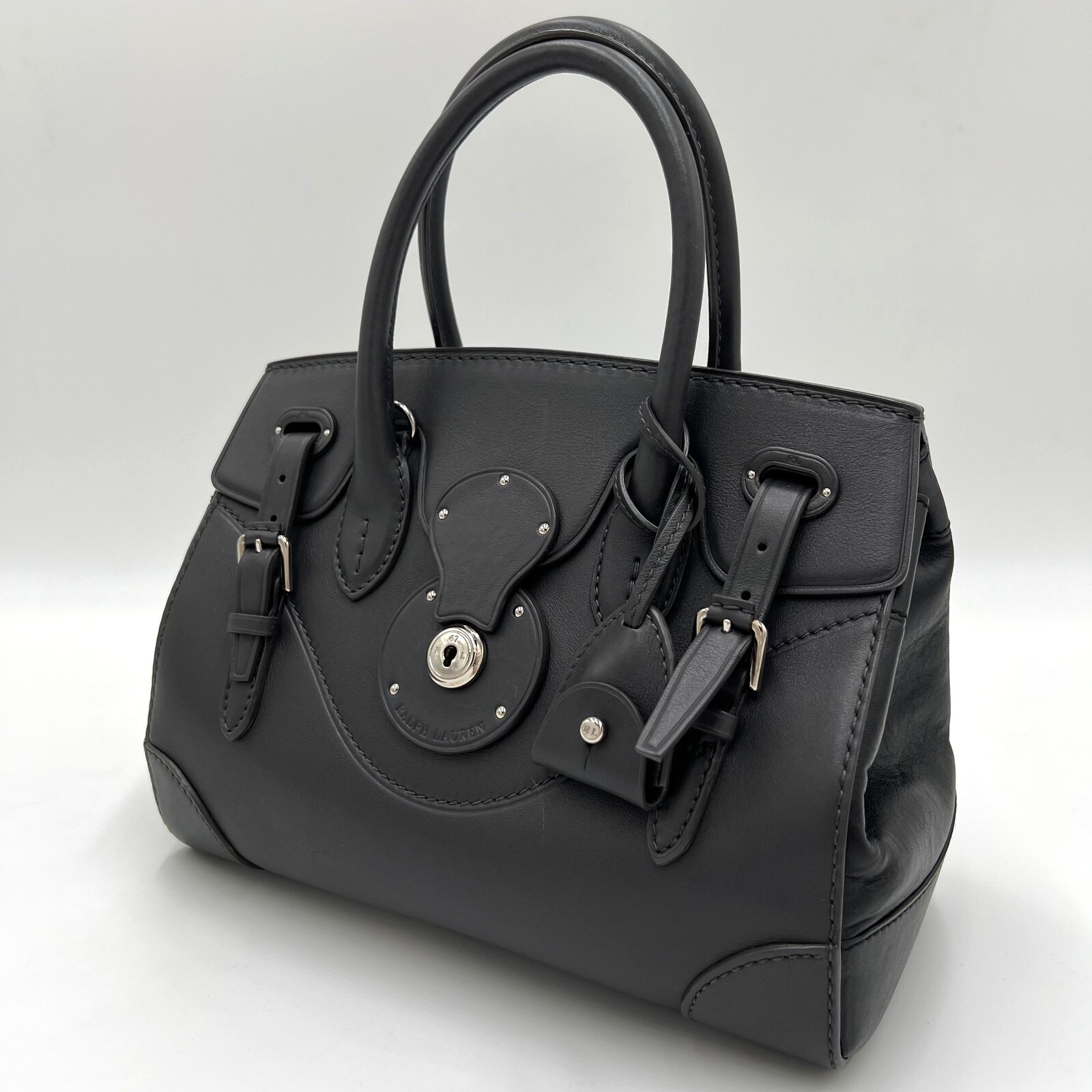 Ralph Lauren Ricky Soft Leather Handbag Shoulder Bag 2way Japan Exclusive USED image 4