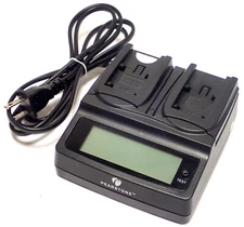 PEARSTONE DUAL COMPACT CHARGER IN 100-240Vac OUT 12/24Vdc 2A for BP-709 BP-718 +