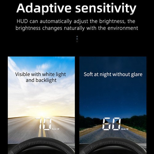Auto-HUD-Head-Up-Display OBD2 / GPS-Übergeschwindigkeitswarnsystem Projektor - Bild 6 von 12