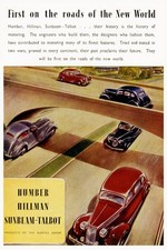 🚗 Humber Hillman Sunbeam-Talbot Classic Car Poster - 24x36” - Retro