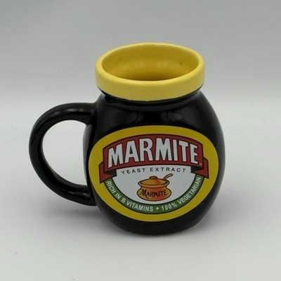 Marmite Hefeextrakt Souvenir Sammlerstück Tee Kaffee Tasse Becher