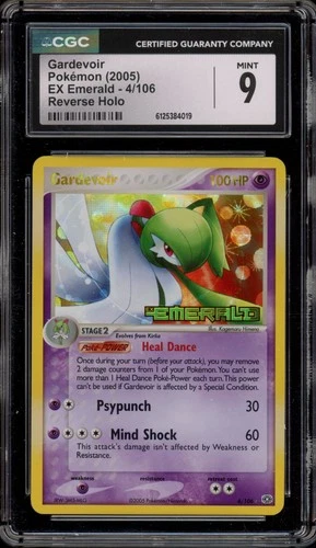 Pokemon Gardevoir EX Emerald Reverse Holo Rare #4 CGC 9 Mint