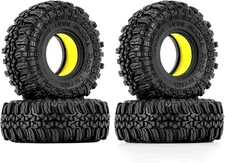 INJORA 1.0 Silicone Rubber Inserts and S5 Rock Crawling Tires for TRX4M SCX24