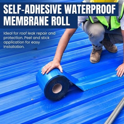 Waterproof Roof Repair Tape Self Adhesive Membrane for Metal Roofs UV Resistant
