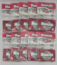 Lot Of 10 2 per Sample Sets Huggies 20 Newborn Diapers Supreme Ultratrim 2002