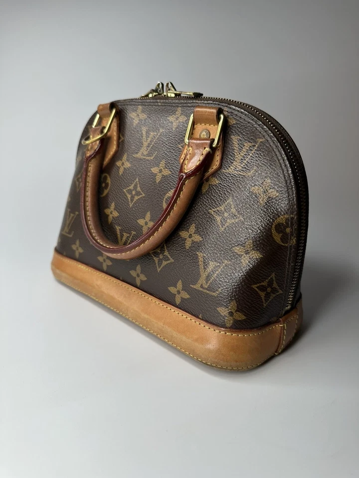 Louis Vuitton Alma Monogram Shoulder Bag BB Brown Canvas, photo 3 of 5