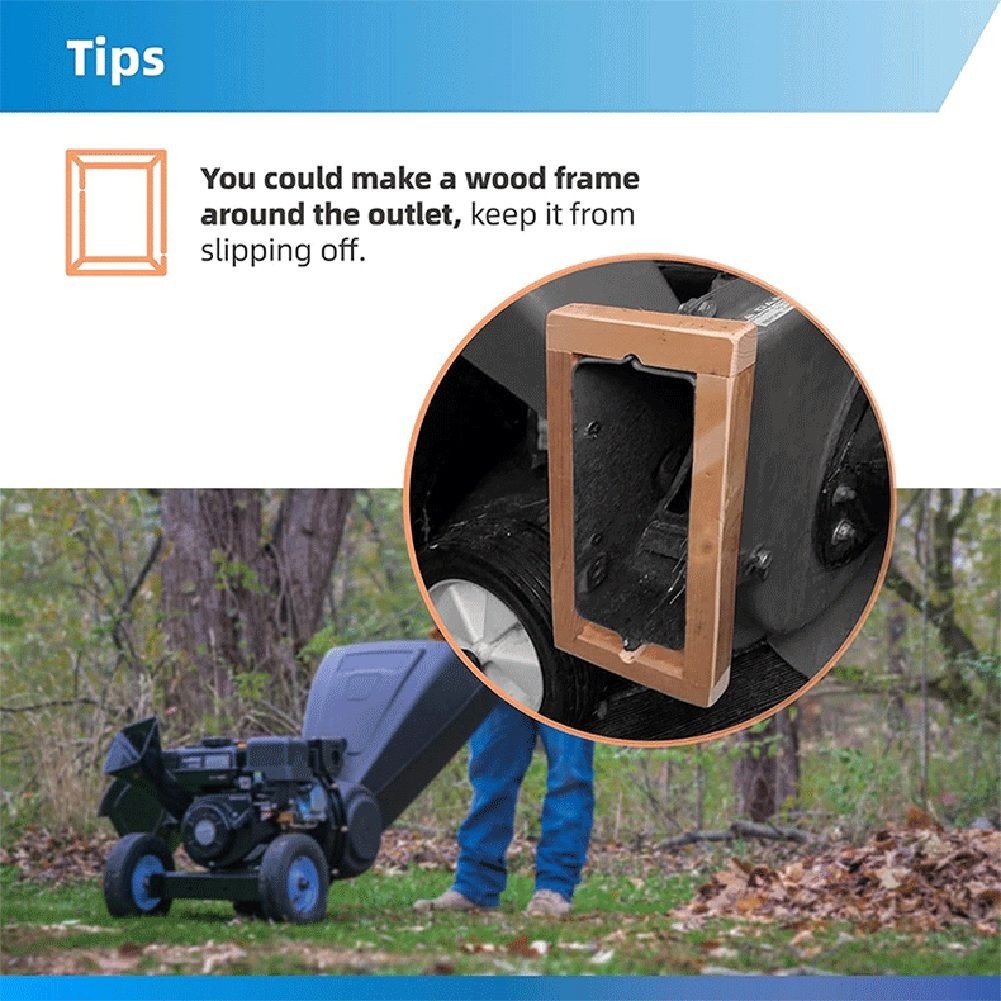 Wood Chipper Bag 24" X 48" Fit For Chipper Shredder