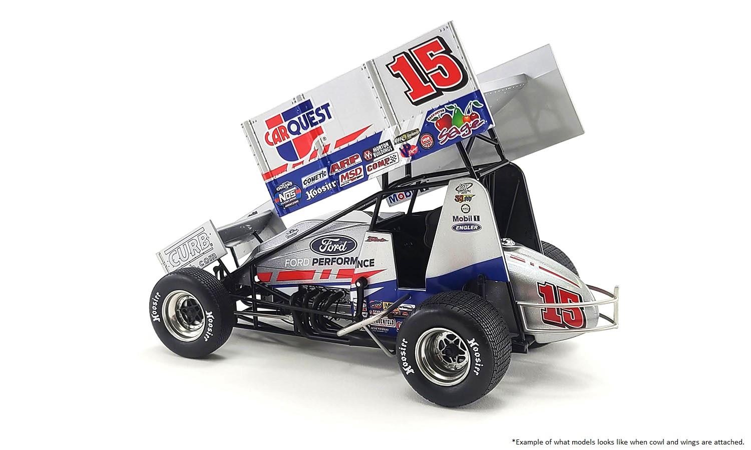 New Acme RS Exclusive 1:18 2021 #15 Carquest Winged Sprint Car - Donny Schatz