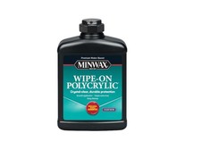 Minwax Water Based Polyurethane Pint Satin Ultra Fast Drying Low Odor Finish