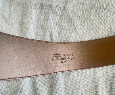 Maison Martin Margiela Line 11 Archive Black Leather Belt Oversize