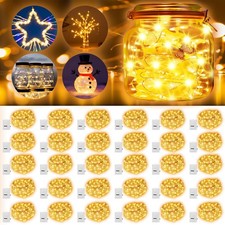 30 Pack Fairy Lights Battery Operated, Mini String Lights, 7 feet, Warm White
