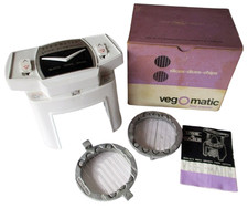 VEG-O-MATIC FOOD PREPARER SLICES DICES CHIPS POPEIL 1969 VINTAGE ORIGINAL BOX