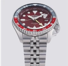 Seiko 5 Five Sports SSK031 SKX GMT Automatic Watch 100m Red Dial