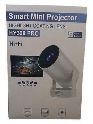 HY300 PRO Smart Mini Beamer 180° WiFi6 Bluetooth 5.0 HD USB NEU Movie Nights