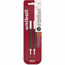 uniball Refill for Signo Gel 207 Pens, Medium 0.7 Mm Conical Tip, Black