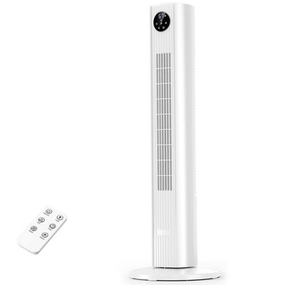 Tower Fan Portable Floor Fans 85°Oscillating Fan Quiet Cooling 12H Timer Remo...