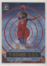 2019-20 Panini Donruss Optic T-Minus 3 2 1 Red Wave Prizm Joel Embiid #1 3pb