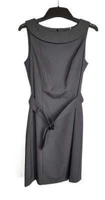 Jake`S Kleid mit Futter Trägerkleid Ärmellos Montage-Gürtel Gr. 38 grau antrazit