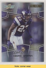 2008 Score Select Scorecard 98/100 Cedric Griffin #180 READ 1s8
